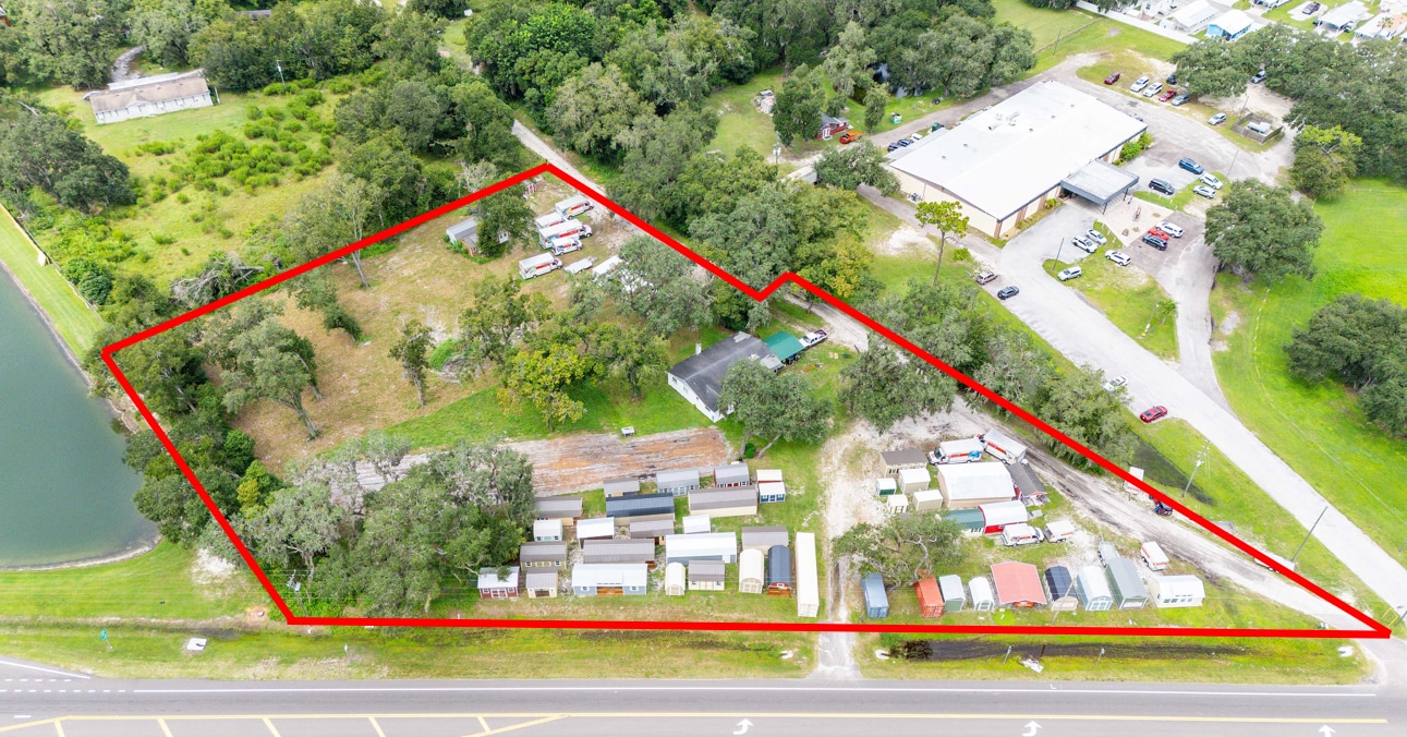 Existing aerial from pond side