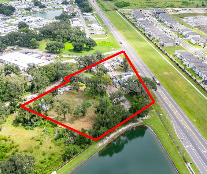 Existing aerial looking toward Gall Boulevard